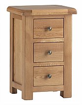 Vale Furnishers - Dorking Three Drawer Bedside